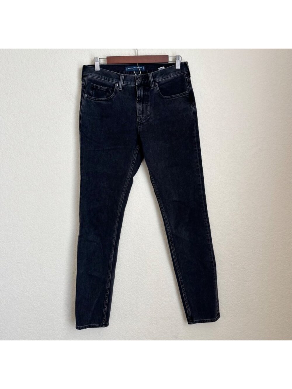 Everlane Uniform Mens 30x32 Black Slim Fit Jeans Stretch Denim Outdoor Casual